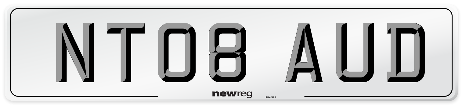 NT08 AUD Number Plate from New Reg